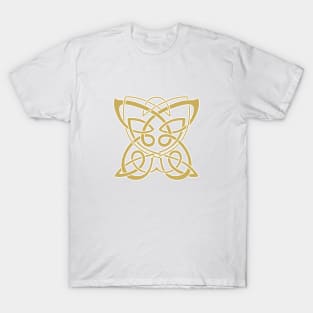 Gold Celtic Butterfly T-Shirt